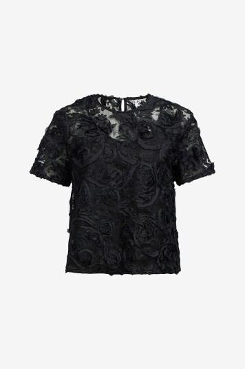 Object Bluse objManon S/S LO Svart