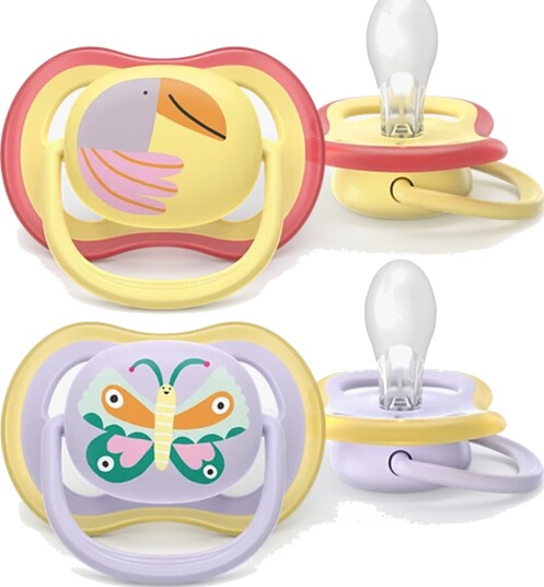 Philips Avent Ultra Air Smokk 0-6 mnd Lys Lilla/Lys Gul 2 stk Philips Avent Ultra Air Smokk 0-6 mnd Lys Lilla/Lys Gul 2 stk