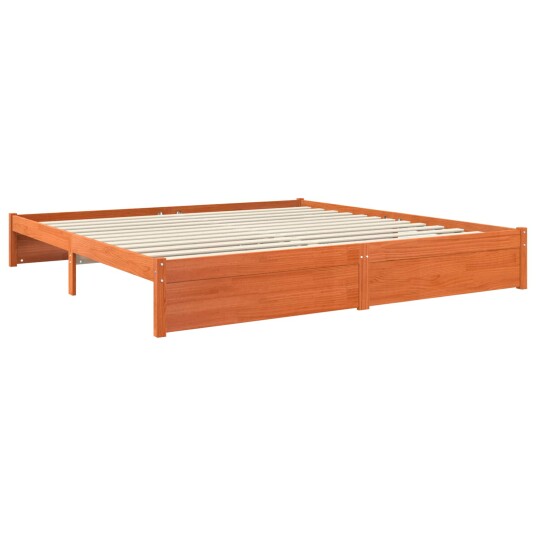  Sengestamme Vokset Brun 200 x 200 cm Massiv furu