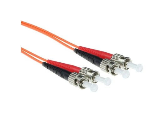 Act 5 Meter Lszh Multimode 62.5/125 Om1 Fiber Patch Cable Duplex With St Connectors. St-St 62.5/125 Om1 Dup 5.00M (Rl1005)