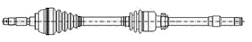 METELLI 17-1338 Drivaksel