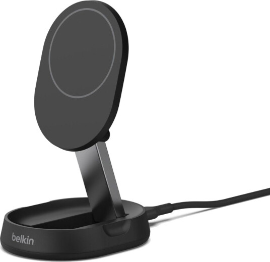 Belkin BoostCharge Pro 15W Qi2 Trådløs Lader med Magnetisk Stativ - Svart