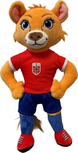 NFF Norge Landslag Maskot Løvinnen 28 cm – Offisiell bamse NFF Norge Landslag Maskot Løvinnen 28 cm – Offisiell bamse