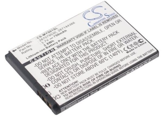 Sagem MY-501X batteri (750 mAh 3.7 V) Sagem MY-501X batteri (750 mAh 3.7 V)