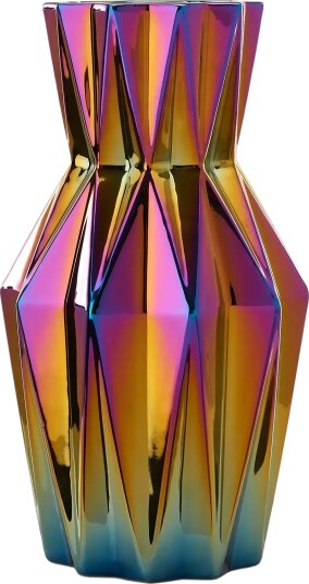 POLSPOTTEN Vase Oily   Multi/patterned   Ø17X H32CM