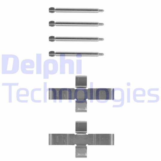 Tilbehørsett, skivebremse belegg DELPHI LX0047