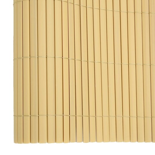 vidaXL Dobbelsidet hagegjerde 110x400 cm gul