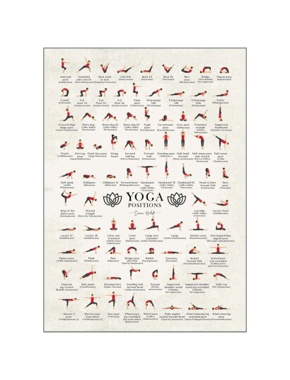 Poster & Frame Yoga - Multi/patterned - 50X70CM