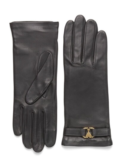 AMI Ami De Coeur Gloves Black 7 AMI Ami De Coeur Gloves Black 7