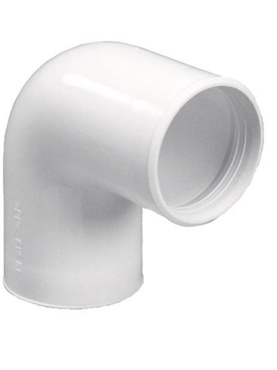 Purus angle 90 32 mm white pp/tpe