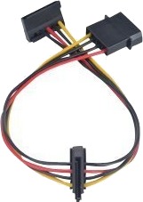 Akasa Ak Cbpw01 30 Strømadapter 4 Pin Intern Strøm Hann Til Sata Strøm Hunn 30 Cm Akasa Ak Cbpw01 30 Strømadapter 4 Pin Intern Strøm Hann Til Sata Strøm Hunn 30 Cm