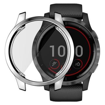 Hat Prince Garmin Venu 2 TPU-Deksel med Skjermbeskytter - 45mm - Sølv