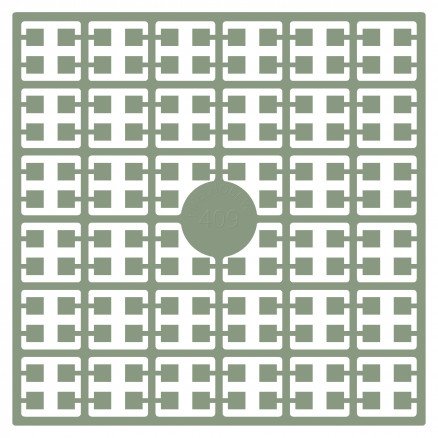 Pixelhobby Midi Perler 409 Grågrønn 2x2mm 144 pixels
