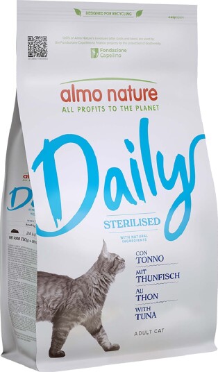 Almo Nature Daily Tørrfôr Sterilised Tunfisk 2 X 1.2 kg