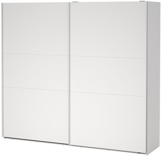 Como skyvedørsskap 2 dører 245x220cm hvit.