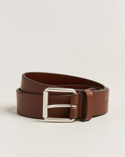 Tiger of Sweden Labori Leather Belt Dark Brown