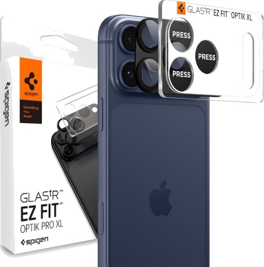 Spigen Optik Pro XL Kameralinsebeskyttelse til iPhone 17 Pro - Svart