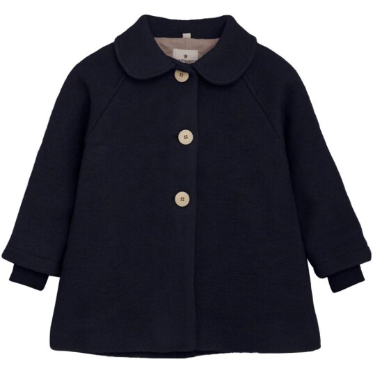 HUTTEliHUT coat wool w. lining dark navy 104