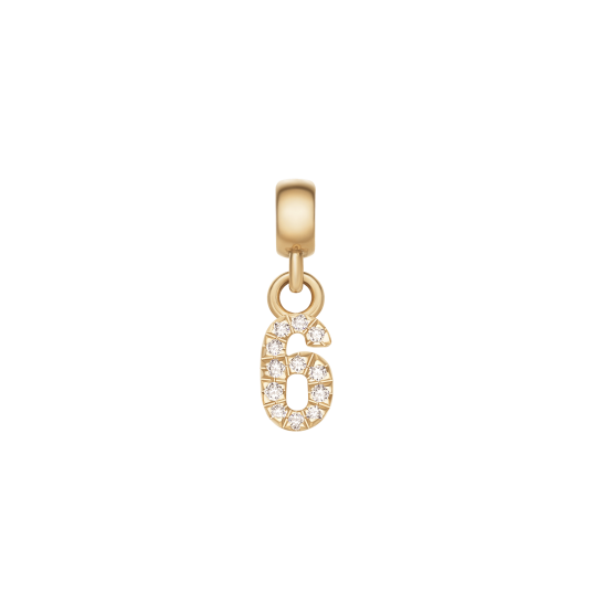 Daniel Wellington DW Charm Number 6 Gold Daniel Wellington DW Charm Number 6 Gold