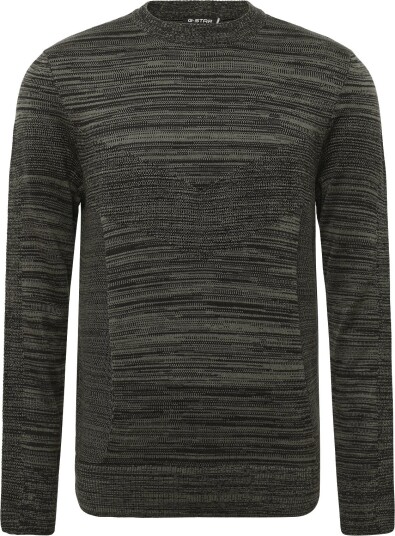G Star 3D Biker R Knit   DK BLACK/BLACK OLIVE   M