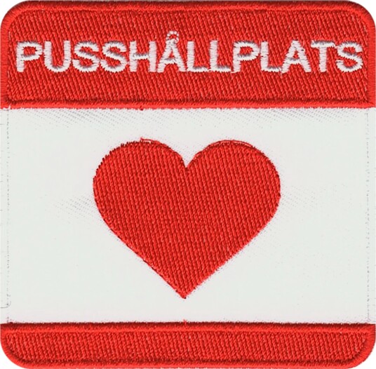 Märkbar Stoffmerke Pusshållplats (Kysseholdeplass) U-2-6