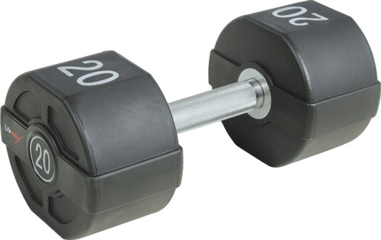 Lifemaxx PU-manual 34 kg 1 stk. – demovare svart/krom