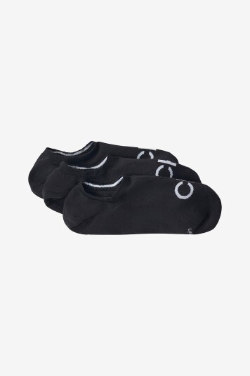 Calvin Klein Ankelsokker CK Men Footie High Cut 3P Logo 3 pakning Svart