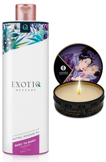 Massage Oil + Massage Candle