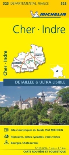 Cher, Indre - Michelin Local Map 323 Cher, Indre - Michelin Local Map 323