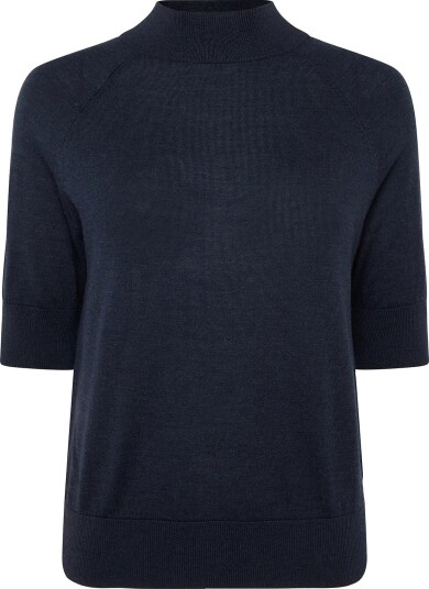 Reiss Sienna Merino Heavyweight Tee - NAVY - L
