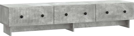 TV skap med skuff Betonggrå 147 x 34,5 x 30 cm Konstruert tre TV skap med skuff Betonggrå 147 x 34,5 x 30 cm Konstruert tre