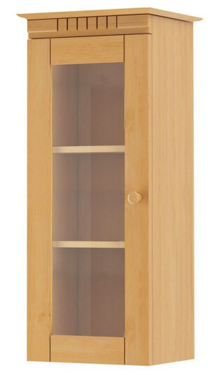 Vegghylle Cubrix 1 dør Beiset/funksjonsbeskrivelse glass Glassedør   Beiset/funksjonsbeskrivelse glass Glassedør