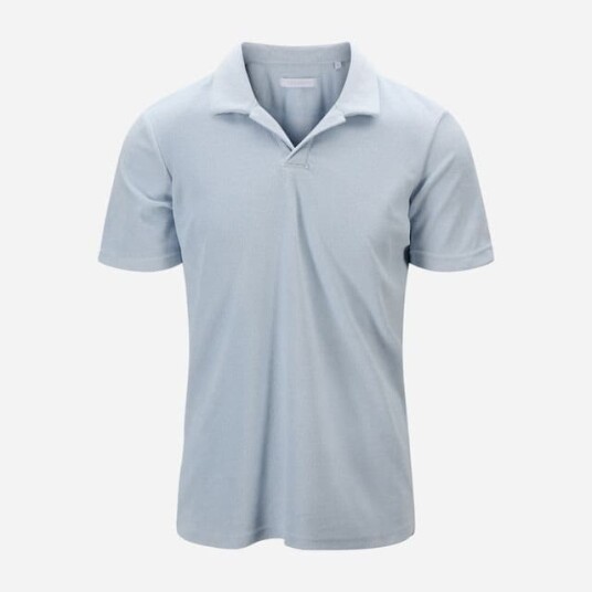 Cermino Riviera Terry Polo Short Sleeve - Ligth Blue Blå XL