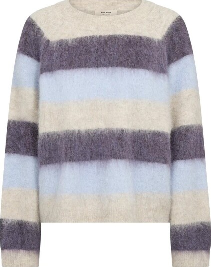 MOS MOSH Mmsuvi Stripe Knit Purple XS MOS MOSH Mmsuvi Stripe Knit Purple XS