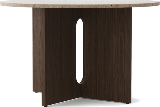 Audo Copenhagen Androgyne spisebord sand stone, beiset eikestativ Audo Copenhagen Androgyne spisebord sand stone, beiset eikestativ