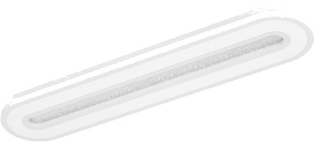 Eglo Macchioni Taklampe 550X120 Cct 2360 Lm Dimbar Hvit M/Krystalleffekt