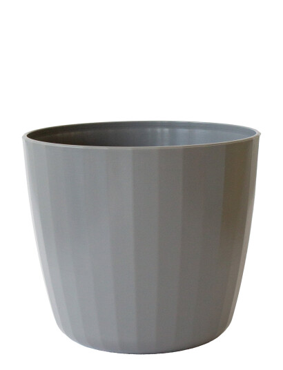 SMALLrevolution Berta - Flowerpot - Grey - Ø16.5X18.5CM SMALLrevolution Berta - Flowerpot - Grey - Ø16.5X18.5CM