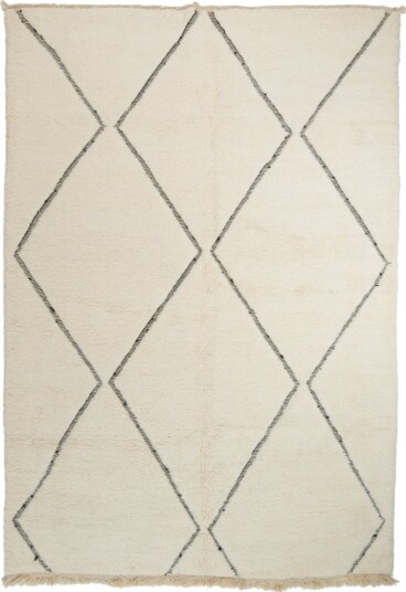 Kelim teppe Marokkansk Beni Ourain 205 x 295 cm Størrelse: 205 x 295 cm