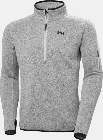 Helly Hansen Herre Varde Fleece mellomlag 1/2 Glidelås 2.0 Grå 2xl