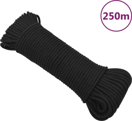 Båttau helsvart 3 mm 250 m polypropylen Båttau helsvart 3 mm 250 m polypropylen