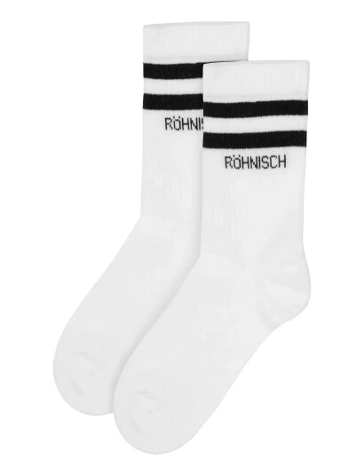 Röhnisch 2 Pack Sporty Sock   White   39 41