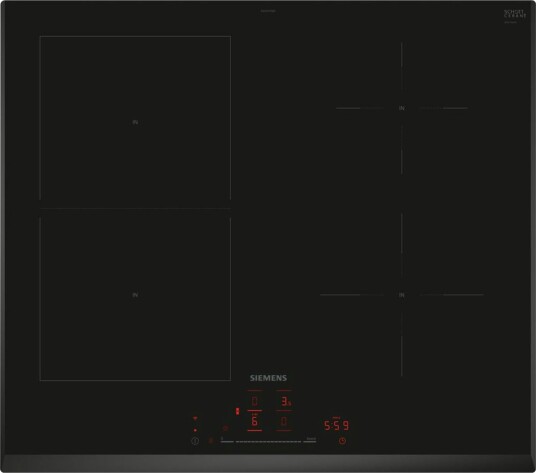 Siemens iQ500 4 Kokesoner Induksjonstopp Integrert Sort