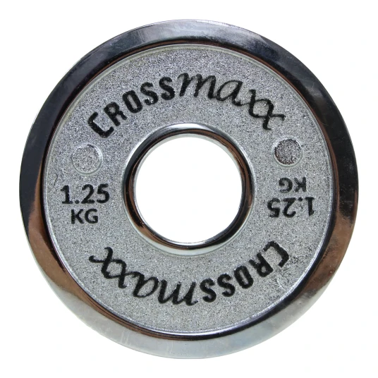 Crossmaxx kalibreret vægtskive 1,25 kg i støbejern til styrkeløft Crossmaxx kalibreret vægtskive 1,25 kg i støbejern til styrkeløft