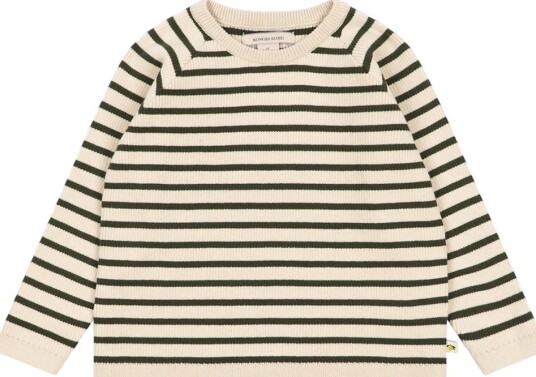 Konges Sløjd Genser Strikk Buma Stripe Verdi Konges Sløjd 1½ år (86) Genser Armygrønn Beige Grønn