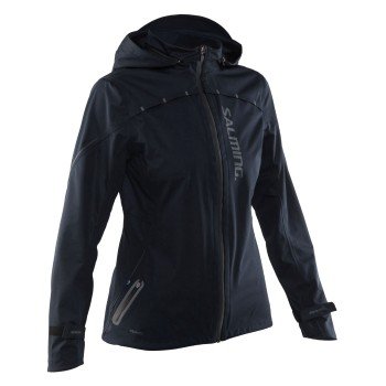 Salming Abisko Rain Jacket Women Svart polyester Medium Dame