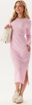 Pieces Pcflora Ls Midi Dress Roseate Spoonbill Aop:flower S
