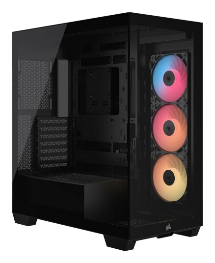 Corsair 3500X ARGB Miditower Kabinett Sort med Herdet Glass