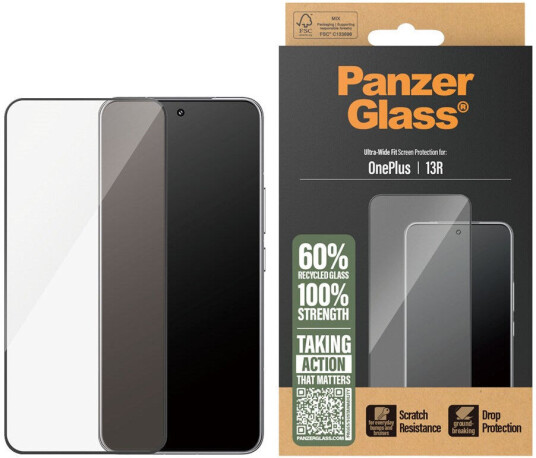 Panzerglass Skjermbeskytter Ultra-Wide Fit for OnePlus 13R - Herdet Glass