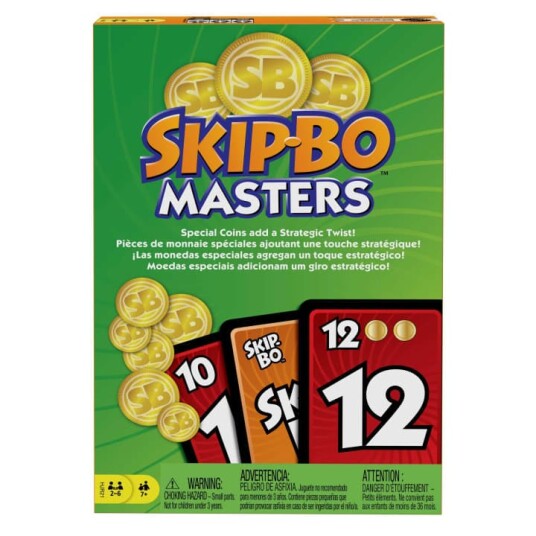 Mattel Skip-Bo Masters Kortspill for Barn - Strategisk Spill med Nytt Element Mattel Skip-Bo Masters Kortspill for Barn - Strategisk Spill med Nytt Element
