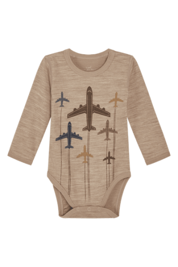 Hust & Claire Baloo Big Planes ull/bambus body - biscuit Hust & Claire Baloo Big Planes ull/bambus body - biscuit